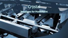  Presentation with printing industry - Theme with paper industry - work of the conveyor background and a ocean colored foreground