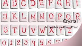  Presentation with alphabet - Slides with paper line - color photo of letters background and a lemonade colored foreground