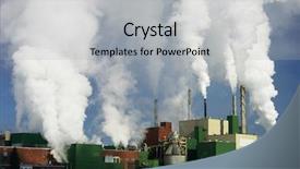  Presentation with pulp paper industry - Presentation featuring paper mill producing a lot background and a light gray colored foreground