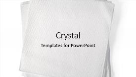  Presentation with napkin - Presentation theme featuring paper napkin isolated on white background and a white colored foreground