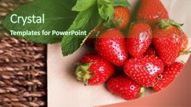  Presentation with napkin - Theme having paper napkin on wicker mat background and a tawny brown colored foreground