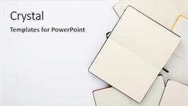  Presentation with notebook paper - PPT layouts featuring paper notebook and note pad background and a white colored foreground