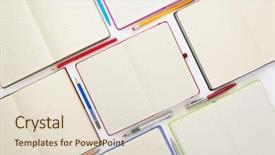  Presentation with notebook paper - Audience pleasing slides consisting of paper notebook or note pad backdrop and a lemonade colored foreground