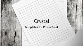  Presentation with wood - Audience pleasing presentation theme consisting of newspaper clips - paper on the wood background backdrop and a  colored foreground