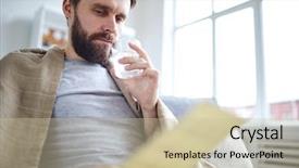  Presentation with notebook paper pieces of ready - Colorful presentation theme enhanced with paper or letter while stay backdrop and a soft green colored foreground