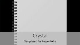  Presentation with notebook page - PPT layouts featuring paper-page-notebook-isolated background and a light gray colored foreground