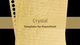  Presentation with notebook page - Presentation design featuring paper-page-notebook-isolated background and a yellow colored foreground