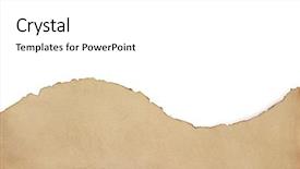  Presentation with aged paper - Presentation theme with paper parchment isolated on white background and a white colored foreground