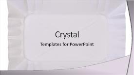  Presentation with white plate - Beautiful slide deck featuring paper plate isolated on white backdrop and a light gray colored foreground