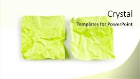  Presentation with reminders - Slide deck consisting of paper reminders on the white background background and a blonde colored foreground