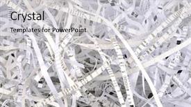  Presentation with privacy - Beautiful theme featuring paper security recycling - shredded documents representing privacy protection backdrop and a light gray colored foreground