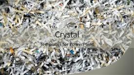  Presentation with information - Presentation design enhanced with paper security recycling - shredded sensitive information shredded secret background and a light gray colored foreground