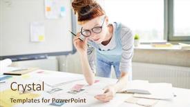  Presentation with paper clip notes - Cool new PPT layouts with paper she learning information necessary backdrop and a lemonade colored foreground