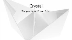  Presentation with ship - Colorful presentation theme enhanced with paper ship isolated on white background backdrop and a white colored foreground