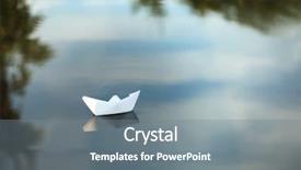  Presentation with ship - Audience pleasing slide deck consisting of paper ship backdrop and a gray colored foreground