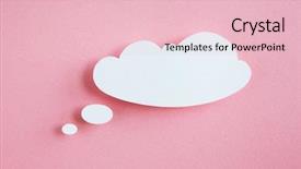  Presentation with bubble - Slide deck having closeup white clock for decorate background and a gray colored foreground.