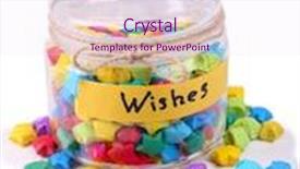  Presentation with dreams - Colorful presentation theme enhanced with paper stars with dreams backdrop and a sky blue colored foreground