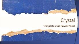  Presentation with torn paper - PPT theme with paper strip - cardboard book sheet torn background and a cream colored foreground