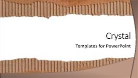  Presentation with cardboard - Slides enhanced with paper strip - cardboard borders background and a white colored foreground