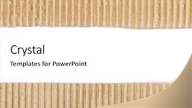 Presentation with corrugated cardboard - Amazing presentation theme having paper strip - corrugated cardboard border backdrop and a white colored foreground