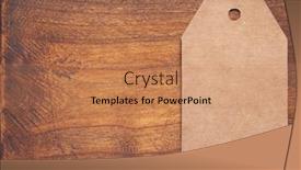  Presentation with aged paper - Slide deck enhanced with paper-tag-price-at-aged background and a coral colored foreground