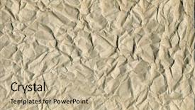  Presentation with old brown paper texture - Audience pleasing presentation theme consisting of paper texture brown wrinkle recycle backdrop and a mint green colored foreground