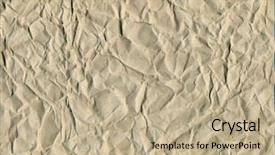  Presentation with wrinkle - PPT theme featuring paper texture brown wrinkle recycle background and a coral colored foreground