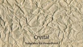  Presentation with old brown paper texture - Presentation theme enhanced with paper texture brown wrinkle recycle background and a coral colored foreground