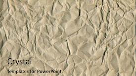  Presentation with old brown paper texture - Amazing PPT theme having paper texture brown wrinkle recycle backdrop and a coral colored foreground