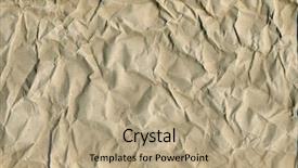  Presentation with old brown paper texture - Beautiful presentation theme featuring paper texture brown wrinkle recycle backdrop and a coral colored foreground