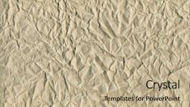  Presentation with old brown paper texture - Presentation theme having paper texture brown wrinkle recycle background and a coral colored foreground