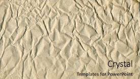  Presentation with old brown paper texture - Slides with paper texture brown wrinkle recycle background and a soft green colored foreground