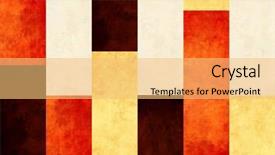  Presentation with brow - PPT theme with paper texture of yellow red background and a yellow colored foreground