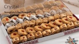  Presentation with moroccan - Presentation theme featuring paper-tray-with-a-variation background and a coral colored foreground