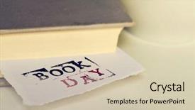  Presentation with coffee-book - Theme having paper wit the text background and a soft green colored foreground