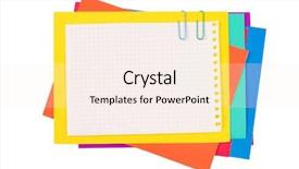  Presentation with notebook paper wiht clip - Beautiful theme featuring paper with a paper clip backdrop and a sky blue colored foreground