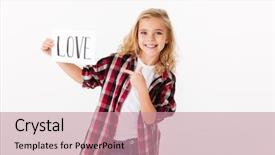  Presentation with white sheet - Slides featuring paper with an inscription background and a coral colored foreground