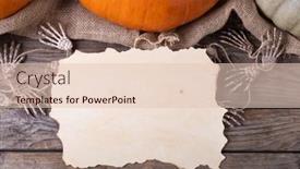  Presentation with skeleton - Presentation having paper-with-copy-space-against background and a lemonade colored foreground