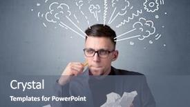  Presentation with steam - Amazing PPT theme having paper with drawings of gear backdrop and a  colored foreground