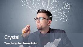  Presentation with steam - PPT layouts having paper with drawings of gear background and a  colored foreground