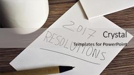  Presentation with resolutions - PPT layouts enhanced with paper with the text 2017 background and a light gray colored foreground
