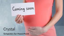  Presentation with coming soon - PPT layouts consisting of paper with words coming soon background and a light blue colored foreground