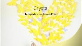  Presentation with yellow paper - PPT layouts having paper yellow butterfly in form of heart fly out bank background and a blonde colored foreground