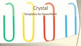  Presentation with notebook paper wiht clip - Cool new presentation theme with paperclip - paper clip collage isolated backdrop and a cream colored foreground