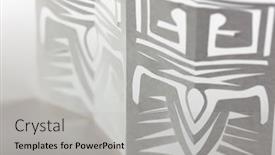  Presentation with cut - Colorful slide set enhanced with papercuttting-paper-cut-piece backdrop and a light gray colored foreground