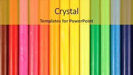  Presentation with crayons - Audience pleasing PPT layouts consisting of paperless - abstract background of color crayons backdrop and a light gray colored foreground