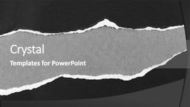  Presentation with advertising - Presentation theme having papers - ripped paper space for advertising background and a gray colored foreground