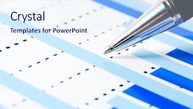  Presentation with monitoring - Colorful theme enhanced with paperwork acounting - stock market graphs monitoring backdrop and a  colored foreground