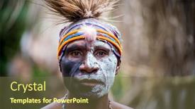  Presentation with october - Amazing PPT theme having papua-new-guinea-october-25 backdrop and a tawny brown colored foreground