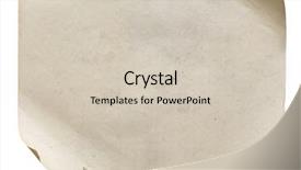  Presentation with old paper - PPT theme with papyrus antique - old paper isolated on white background and a soft green colored foreground